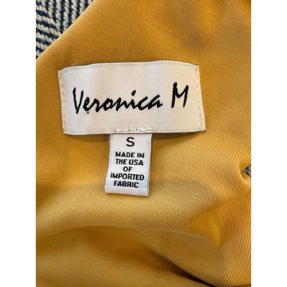 Veronica M Womens Yellow Sleeveless Wrap V-Neck Top S - Picture 6 of 9